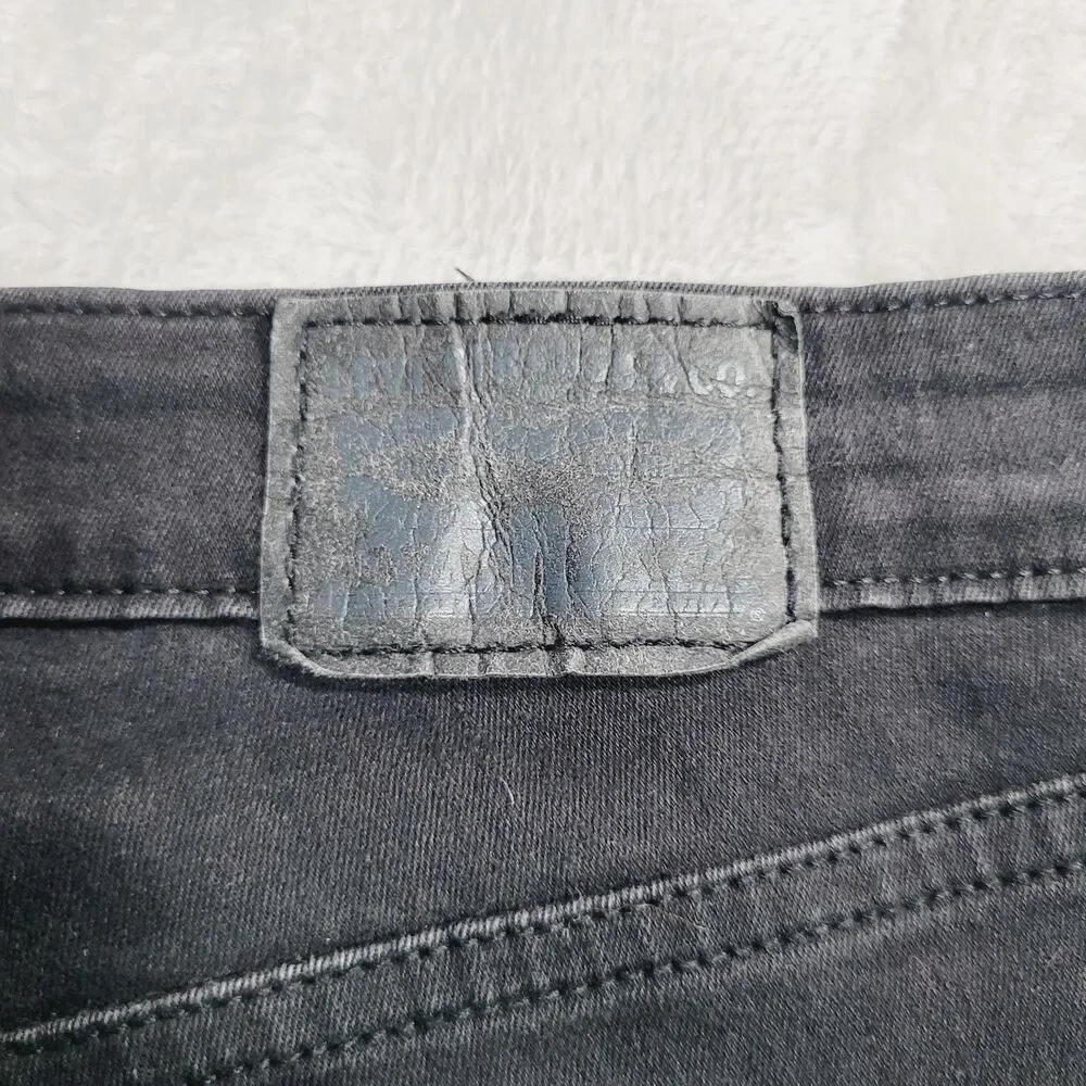 Levi's 711 Skinny Jeans Womens 16W Black Dark Wash Mid Rise Stretch Denim - Picture 4 of 16